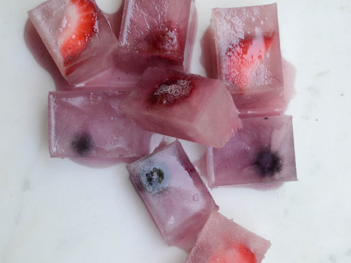 electrolyte ice cubes for morning sickness & labor