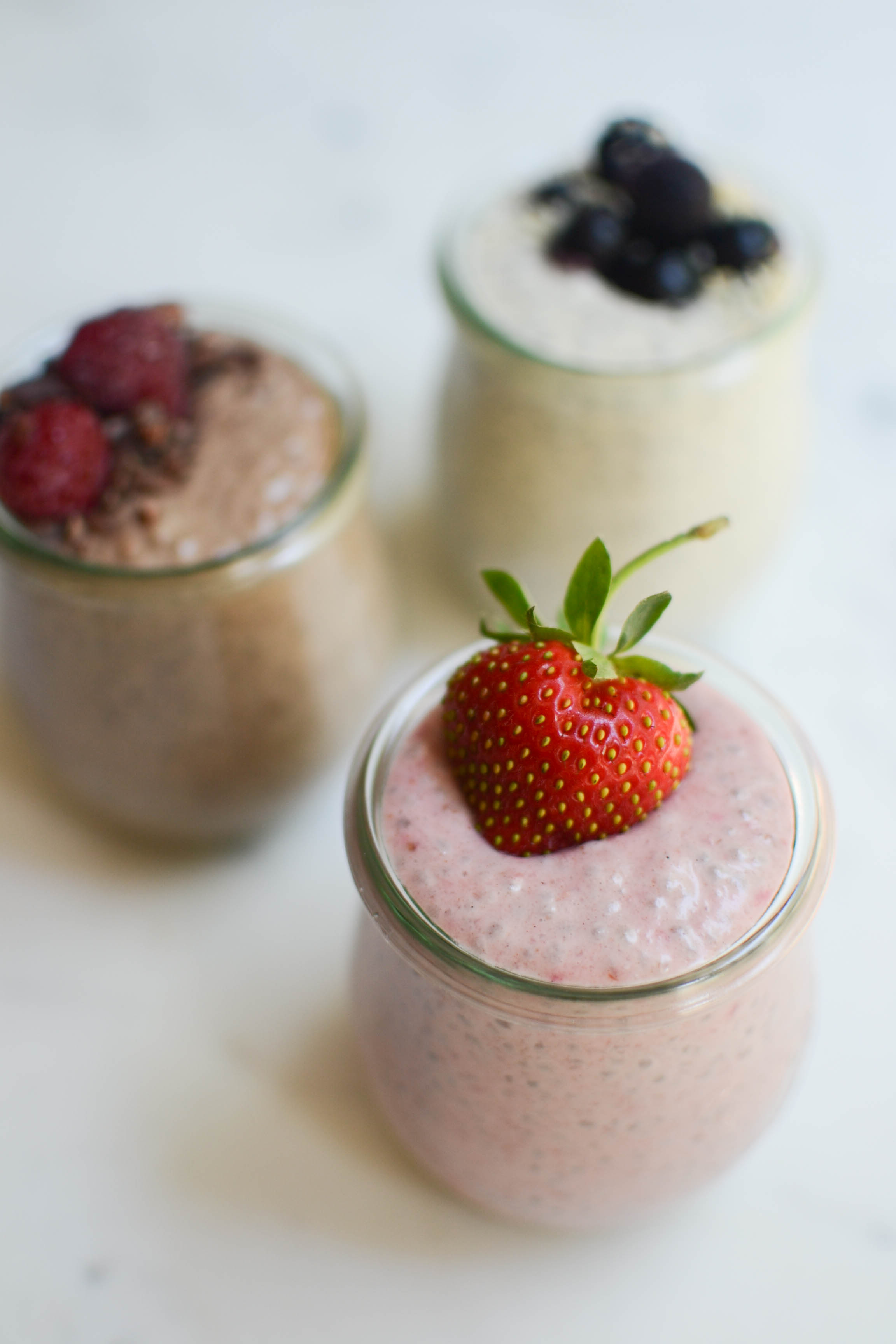 chia pudding three ways