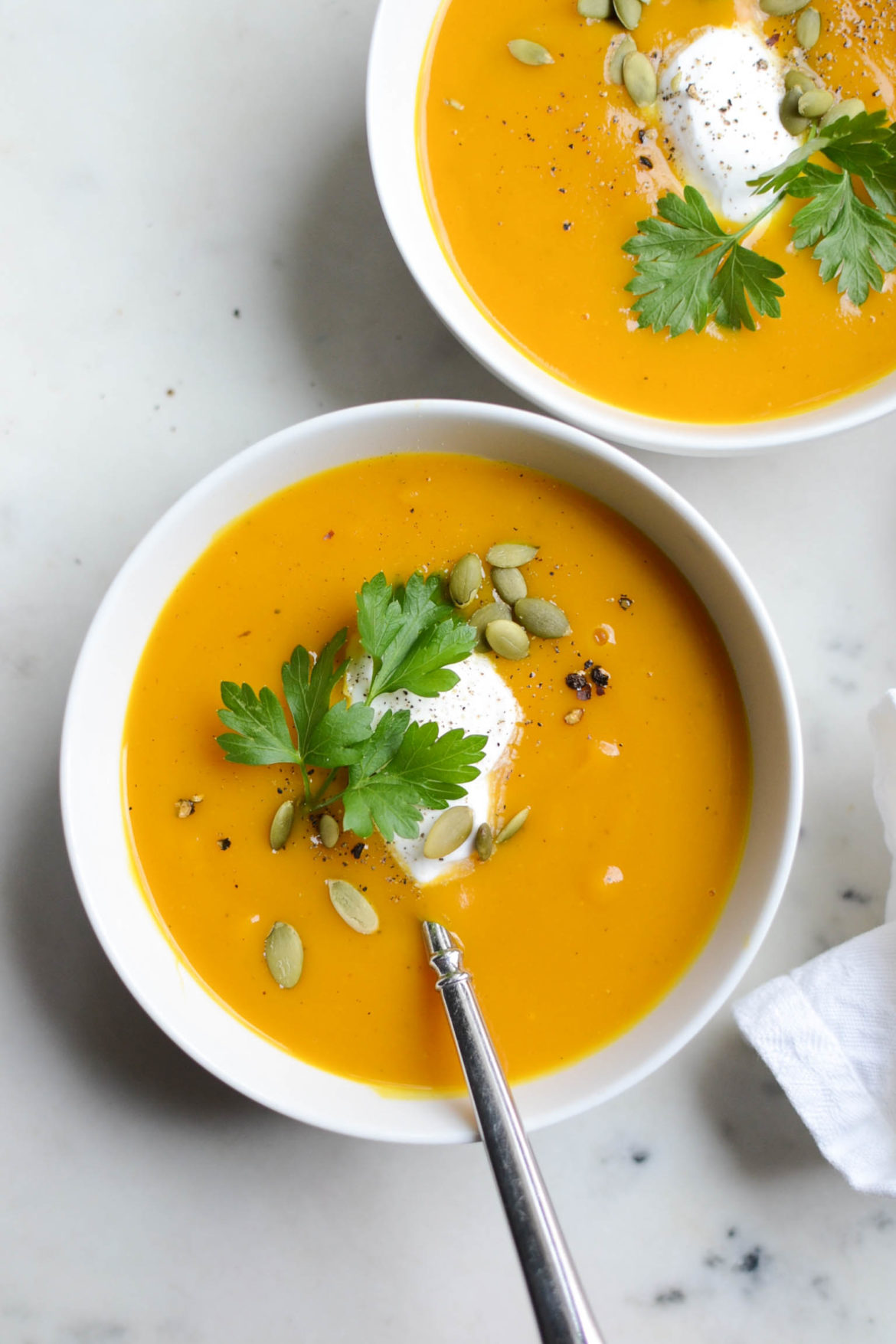 creamy pumpkin soup – hello wholefoods